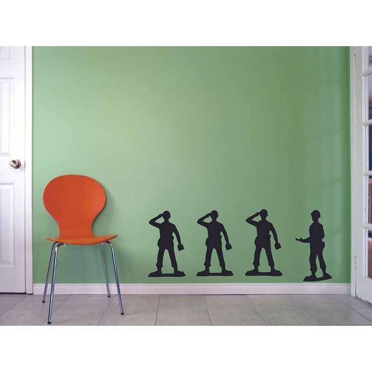 Toy Story Cartoon Soldier Sarge Green Army Men Wall Sticker Art Decal for Girls Boys Kids Room Bedroom Nursery Kindergarten House Fun Home Decor Stickers Wall Art Vinyl Decoration Size 16x20 inch