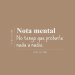 Vinyl Wall Art Decal NOTA Mental No Tengo Que Probarle Nada A Nadie 10.5 x 26 Trendy Positive Spanish Quote Sticker for Home Bedroom Living Room Decor White