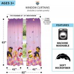 Franco Kids Room Window Curtain Panels Drapes Set 82 in x 63 in Paw Patrol Girls
