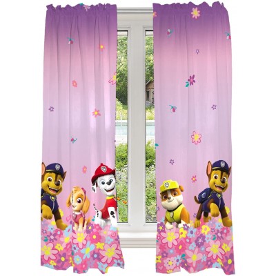 Franco Kids Room Window Curtain Panels Drapes Set 82 in x 63 in Paw Patrol Girls