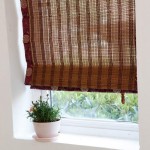 BCGT Bamboo Curtain Roll Up Blind with Hemming Chinese Retro Light Filtering Roller Shades for Teahouse Bamboo Window Balcony Partition Living Room Size : W40×H60cm