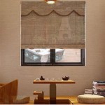 BCGT Bamboo Flat-Weave Bamboo Roller Shades Natural Bamboo Beaded Curtain Shading Rate 85% for Bathroom Tea Room Garden Size : 180 x 180cm