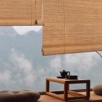BCGT Bamboo Roller Shades Light Filtering Roll up Blinds with Valance and Curtain Head for Living Room Bedroom Window Drapes Size : W 70 x H 150cm