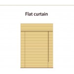 BCGT Natural Bamboo Roll Up Window Blind Roman Shade Sun Shade Bamboo Beaded Curtain with Flat Curtain for Home Business Garden Living Room Dining Room Bedroom Size : W64×H80cm