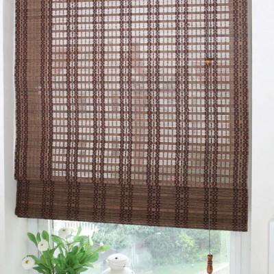 BCGT Roller Shades for Indoor Window Door Or Outdoor Patio Garden Bamboo Roll Up Blind with 15cm Valance Width 60 80 100 120 140cm Color : Walnut Size : W 140xH 210cm