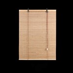 BCGT Roman Bamboo Shades Blinds Window Shades Natural Bamboo Beaded Curtains Any Size 40-140cm Wide and 92-120cm High for Windows Doors Home Kitchen Size : W 96 x H 120cm
