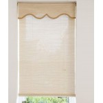 BCGT White Bamboo Roll Up Window Blind Sun Shade Light Filtering Roller Shades with 15cm Valence 85cm 105cm 125cm 145cm Wide Size : 145x280cm