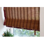 BCGT Wooden Roller Blinds with 20cm Valance Bamboo Curtain Household Roller Shade Cut Off Retro Tea Room Restaurant Decorative Curtain Size : W 80xH 130cm