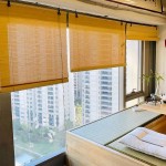 FEIYIQINGSHE Bamboo Roman Roller Blinds Light Filtering Roll Up Blinds Blackout Blinds Breathable Ventilation for Window Gazebo Balcony Patio with Lifter Customizable,W70xH200cm 28x79in