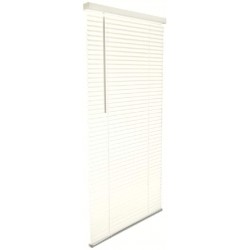 Living Accents Vinyl 1 in. Blinds 31 in. W x 72 in. H Alabaster Cordless