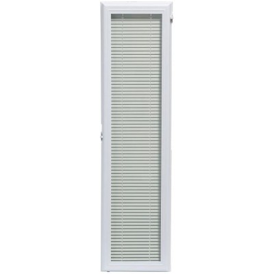 ODL Add On Blinds for Raised Frame Doors Outer Frame Measurement 10" x 38"- Home Improvement Easy to Install Use and Maintain Innovative Window Shades Protected Behind The Tempered Safety Glass Panel