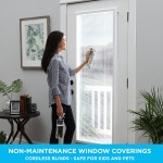 ODL Add On Blinds for Raised Frame Doors Outer Frame Measurement 24 x 66- Home Improvement Easy to Install Use and Maintain Innovative Window Shades Behind The Tempered Safety Glass Panels
