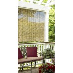 Radiance Cord Free Roll-up Reed Shade Natural 48 W x 72 L