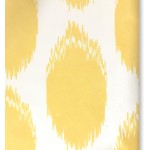 DriftAway Allen Ikat Polka Dot Room Darkening and Thermal Insulated Grommet Unlined Window Curtains Set of 2 Panels 52 Inch by 84 Inch Yellow