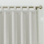 Elrene Home Fashions Indoor or Outdoor Solid Matine Tab-Top Curtain Panel for Window Patio Pergola Deck or Cabana 52 x 108 White 1 Panel
