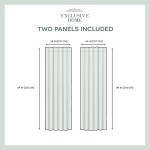 Exclusive Home Curtains EH8414-01 2-84H Oakdale Hidden Tab Top Curtain Panel 54x84 Dove Grey 2 Panels