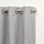 Exclusive Home Curtains Nichols Light Filtering Grommet Top Curtain Panels 54x96 Grey
