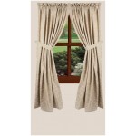 Home collection by Raghu 2-Piece Candlewicking Panels 72 by 63-Inch Taupe