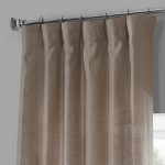 HPD Half Price Drapes French Linen Curtains For Room Decorations Light Filtering 50 X 108 1 Panel LN-XS1703-108 Flax Beige