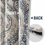 JINCHAN Curtains Medallion Linen Textured Curtains for Living Room 84 Inch Length Drapes Damask Pattern Flax Window Treatments Room Darkening for Bedroom Curtain Panels 2 Panels Blue on Beige