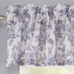 Laura Ashley | Annalise Floral Collection | Stylish Premium Hotel Quality Valance Curtain Chic Decorative Window Treatment for Home Décor 86 X 15 Shadow Grey