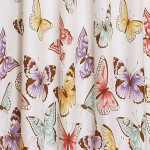 Lush Decor 16T000813 Lush Décor Flutter Butterfly Window Curtain Panel Pair Set 84 x 52 Pink