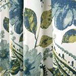 Lush Decor Floral Paisley Window Curtain Panel Set of 2 84 in x 52 Pair Blue