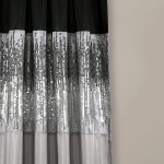 Lush Décor Night Sky Panel for Living Bedroom Dining Room Single Curtain 84 x 42 Grey and Black