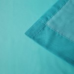 Melodieux Teal Ombre Sheer Curtains 84 Inch Length for Living Room Bedroom Chiffon Teal White Gradient Rod Pocket Voile Drapes 52 by 84 Inch 2 Panels