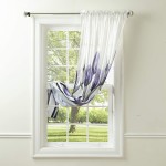 The Lakeside Collection Purple Tulip 84 Single Window Panel Floral Window Treatment Accent