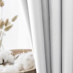 Vangao Light Grey Curtains 84 Inches Long for Bedroom Nursery Living Room Darkening Curtains Thermal Insulated Noise Reducing Window Treatment Panel Triple Weave Drape Grommet Top 1 Panel