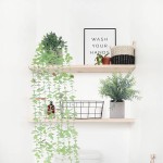 3 Fake Potted Plants Greenery for Indoor Decor ,1 Hanging Artificial Eucalyptus Plant in Paper Pulp Pot,2 Faux Rosemary Plants for Wall Shelf,Desk,Bathroom,Home Office,Bedroom,Farmhouse Decoration