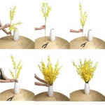 Artificial Flowers Orchids Silk Fake Flowers in Bulk 12 Pcs Each 38.5” for Wedding Festive Party Home Office Decoration Not Include Vase