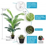 Aveyas 5ft Artificial Kentia Areca Palm Silk Tree in Plastic Nursery Pot Fake Tropical Plant for Office House Living Room Home Decor Indoor Outdoor