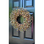 Elegant Holidays Handmade Easter Egg Berry Wreath Decorative Front Door to Welcome Guests-for Outdoor or Indoor Home Wall Accent Décor- Great for Spring- Pastel Colors- 16-24 inches available