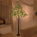 Lightshare 6FT Lighted Eucalyptus Tree 270 Warm White LED Artificial Greenery with Lights for Wedding Holiday Home Party Decoration Indoor Outdoor