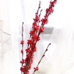 yinhua 10 Pcs 29.5 Long of Jasmine Artificial Flowers Faux Jasmine Fake Flower for Wedding DIY Floral Art Plant Home Office Party Decoration Red