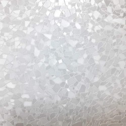 Broken Mosaic Pattern Window Film for Privacy Peel and Stick Adhesive Sticker for Home Bathroom Shower Living Room Office Meeting Room Glass Door Decoration Thickness 0.15mm 35 X 78