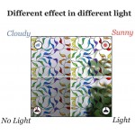 DKTIE Static Cling Decorative Window Film Vinyl Non Adhesive Privacy Film,Stained Glass Window Film for Bathroom Shower Door Heat Cotrol Anti UV 35.4In.by 78.7In.
