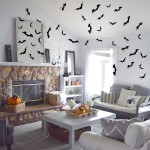 Vintage Halloween Decorations,Halloween Decoration Bat Sticker for Home Decor DIY Window Decal Bathroom Indoor 3D Bats84PCS