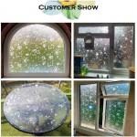 Window Film Privacy Non-Adhesive Static Cling Window Film 23.6 by 118 Glass Film Decorative Window Films Heat Control for Home Kitchen Office
