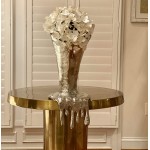 Aluminum Decorative Molten Flower Vase DH4012 | Tall Metal Flower Container | Aluminum Flower Centerpiece for Home Decor,Wedding Party