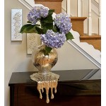 Aluminum Decorative Molten Flower Vase DH4021 | Round Metal Flower Container | Aluminum Flower Centerpiece for Home Decor,Wedding Party