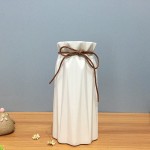 Anding White Ceramic Vase Elegant Origami Art Design- Ideal Gift for Friends and Family Wedding Desktop Center Vase A Perfect Home Decor Vase LY096