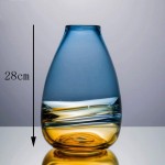 Cangls Home Decor Accent Glass Vase Artwork Color : 2