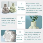 CLOUDS Vases for Decor Set of 2 Ceramic Vase or Home Decor Accent Farmhouse Modern Vase Minimalism Style Small Vase for Living Room Bedroom Dining Table Decorations