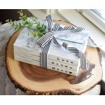 Decorative Books for Home Decor Set of 3 Customizable Real Hardcover Faux Books for Decoration Modern Decorative Books for Coffee Table Black and White Decor Fake Books Faux Books for Bookshelf
