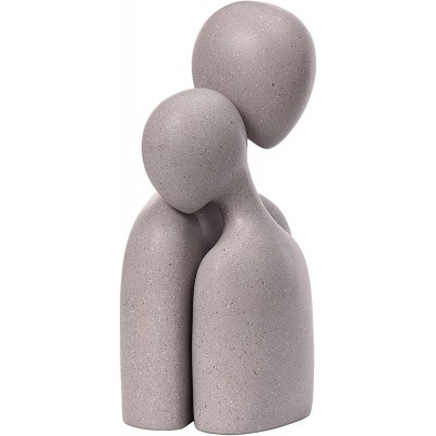 Quoowiit Figure Statue for Home Decorations Living Room Decorations Office Decor Abstract Figurines Decor Items for Shelf Bookself TV Stand Decor-140 Couple Grey