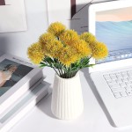SANFERGE Geometric Ceramic Flower Vase with Corn Kernels Shape for Home Decor Office Decoration 5.5 Inch White