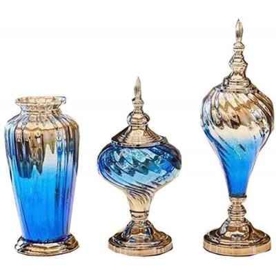 SDHENAILIAN Flowers Vase Vases Decorative Home Decor Accents Essential Single Flower Room Bedroom Kitchen Gifts Light Weight Bud Glass+Alloy Flower Flower Color Size : Free